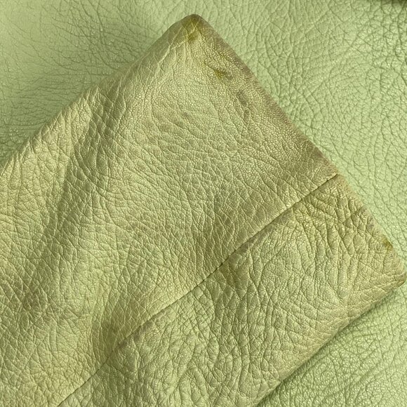 Theory Women’s Lamb Leather Biker Jacket – Lime Green - Picture 3 of 11